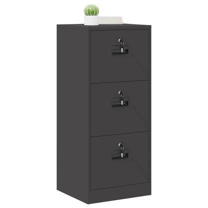 Armadio per File con cassetto Nero 44 x 50 x 106.5 cm