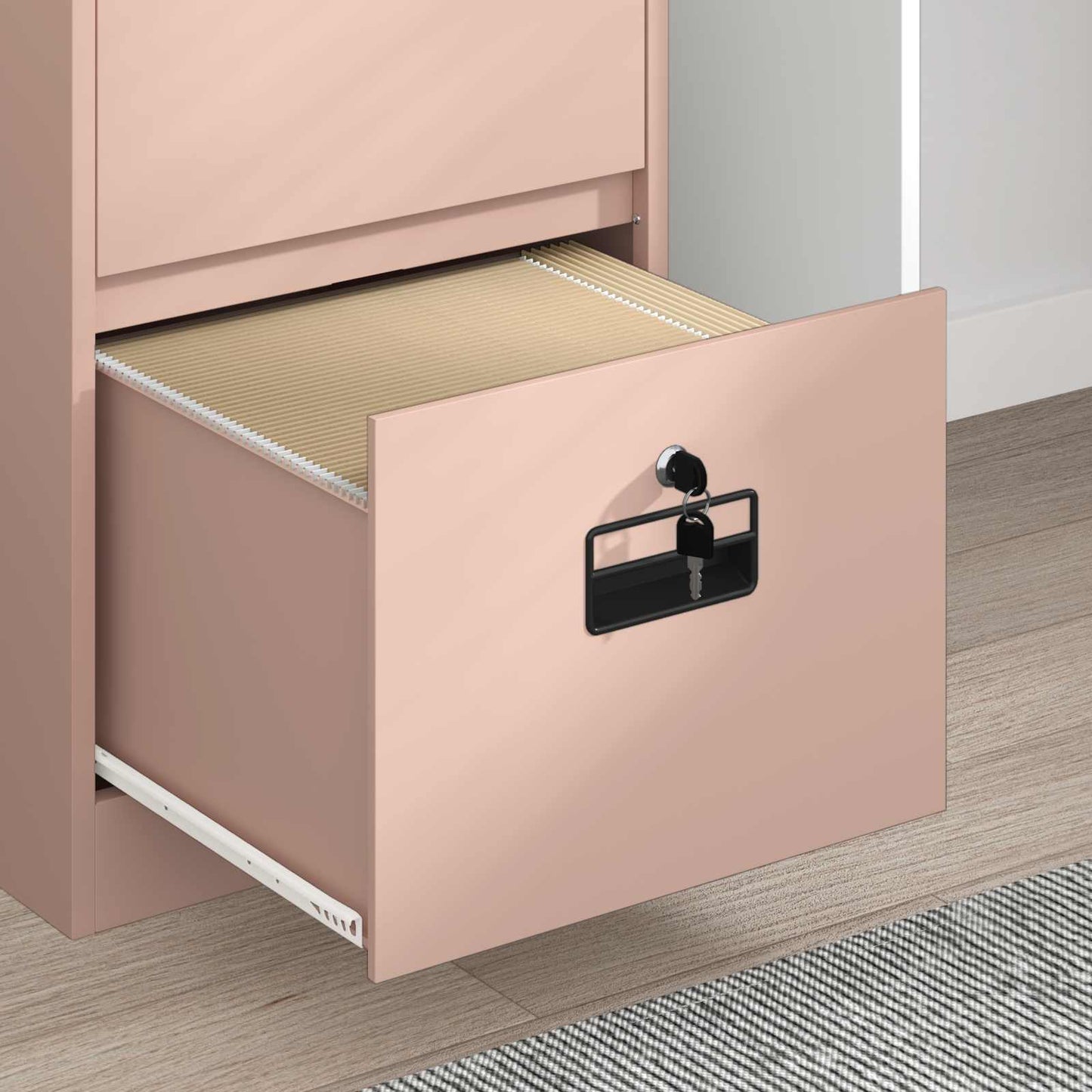Armadio per File con cassetto Rosa 45,5 x 42 x 106,5 cm