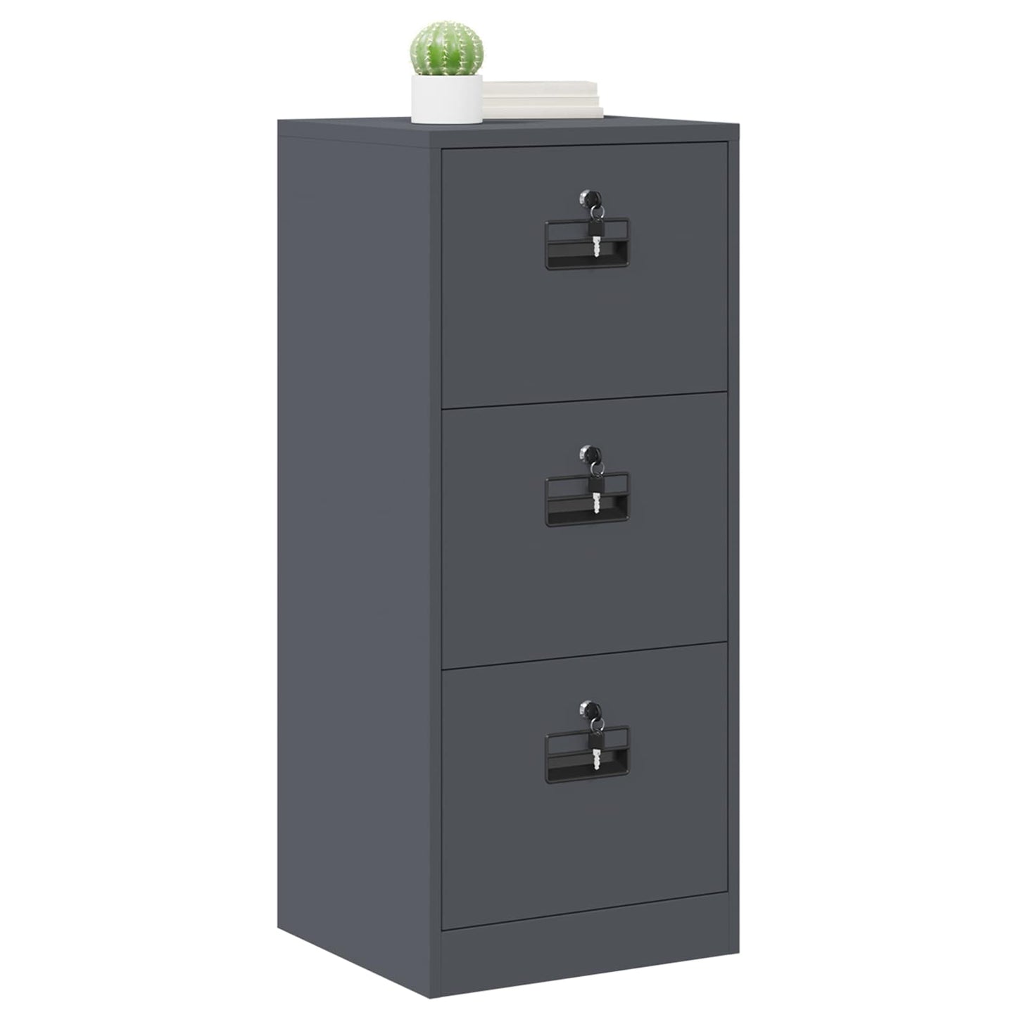 Armadio per File con cassetto Antracite 44 x 50 x 106.5 cm