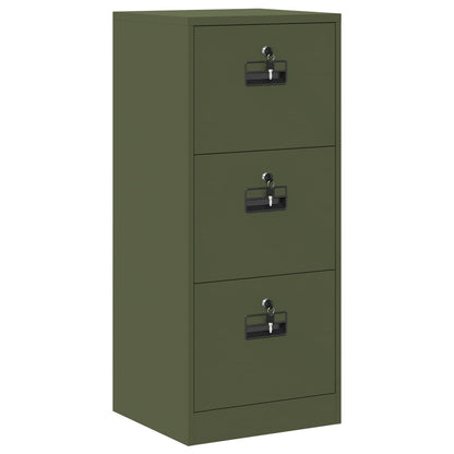 Armadio per File con cassetto Verde oliva 45,5 x 42 x 106,5 cm