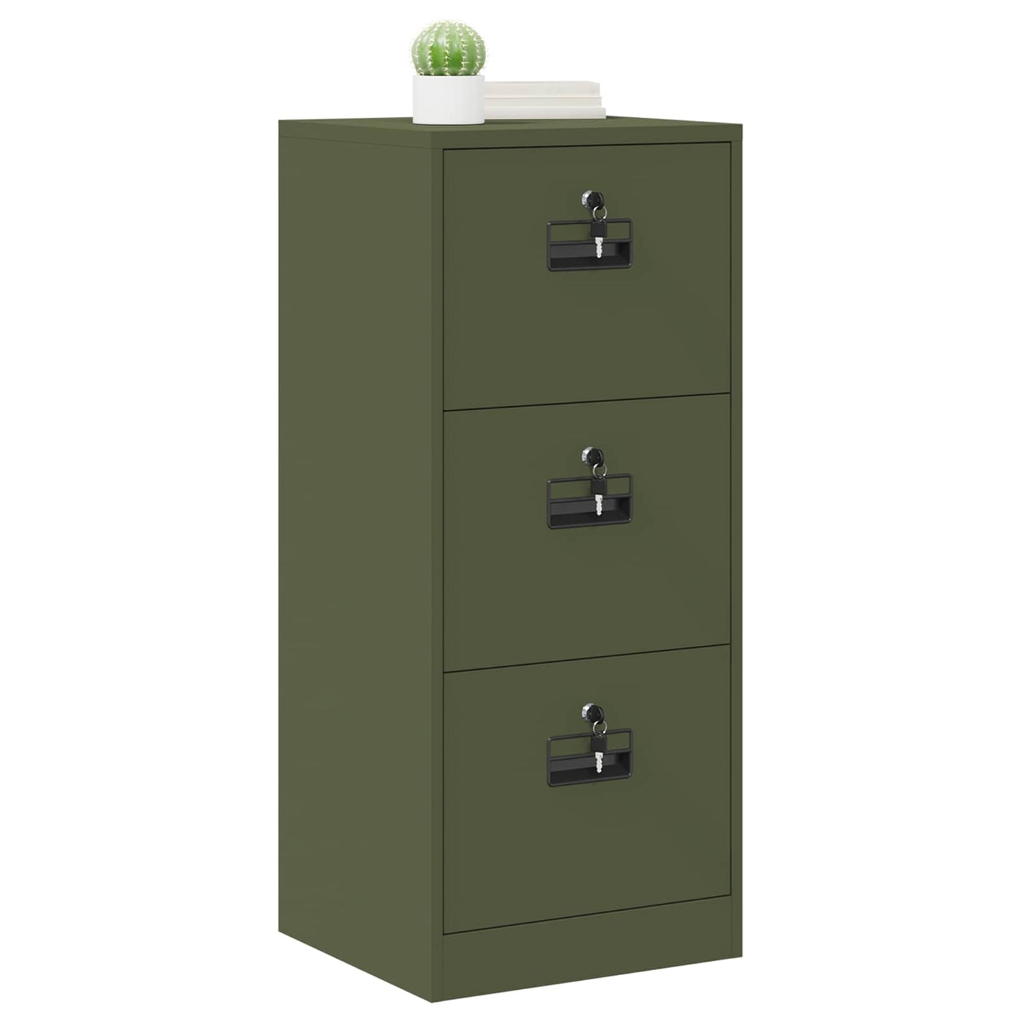 Armadio per File con cassetto Verde oliva 44 x 50 x 106.5 cm