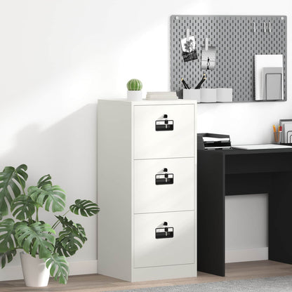 Armadio per File con cassetto Bianco 44 x 50 x 106.5 cm