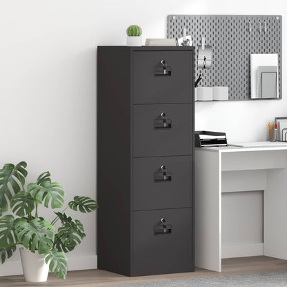 Armadio per File con cassetto Nero 44 x 50 x 106.5 cm