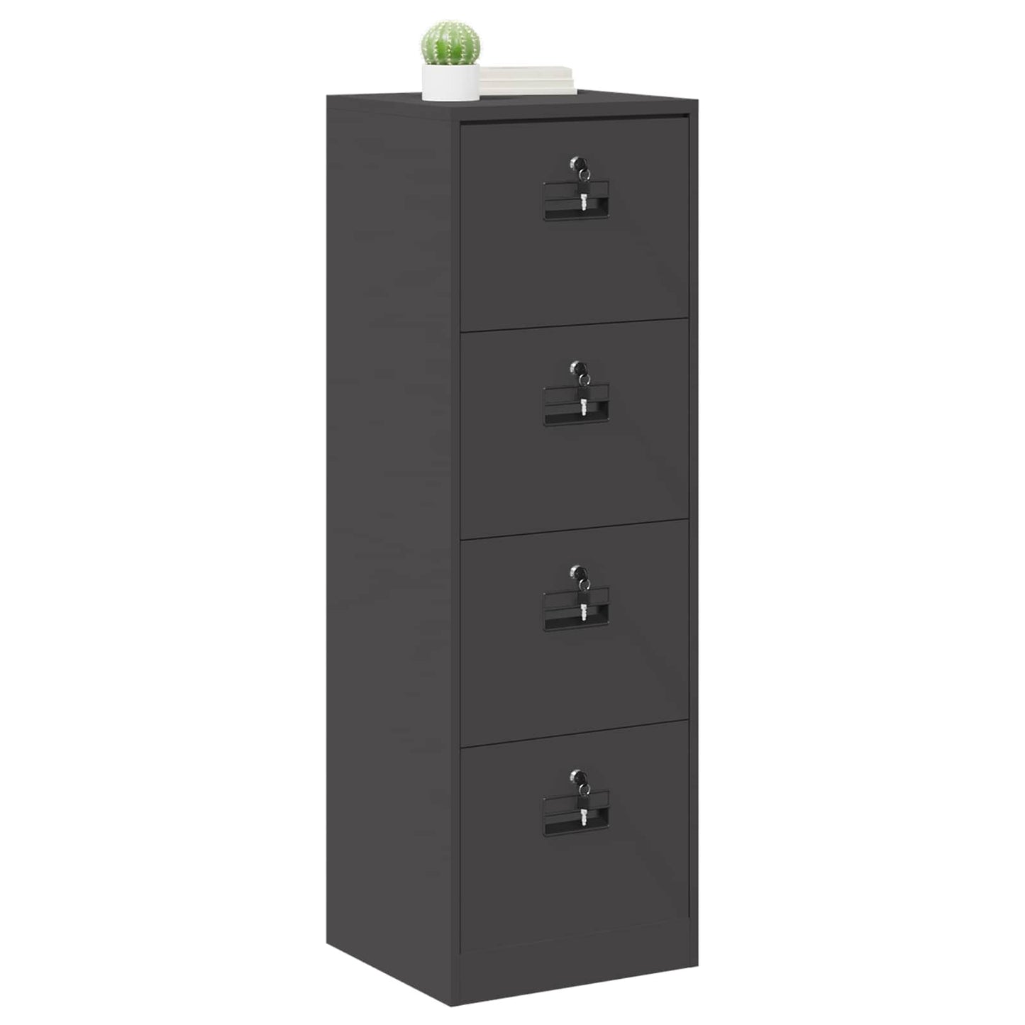 Armadio per File con cassetto Nero 44 x 50 x 106.5 cm