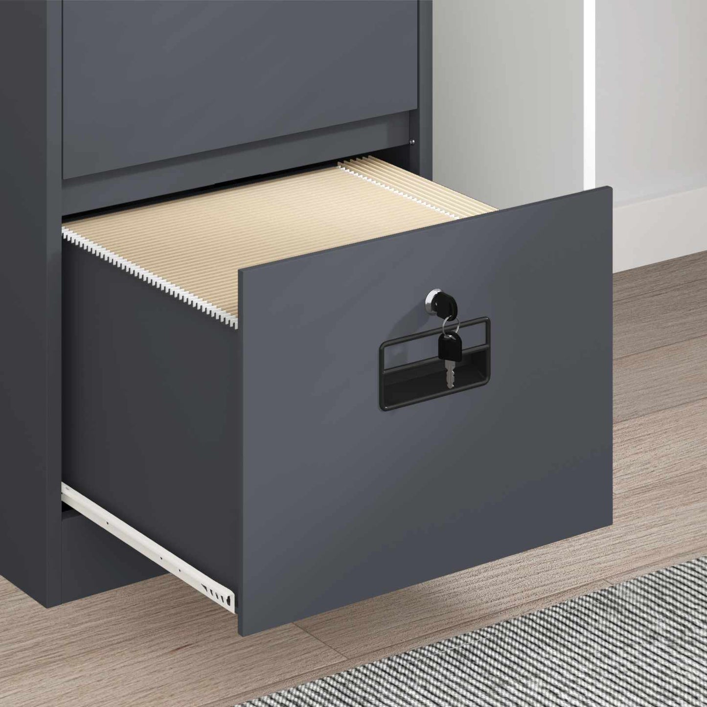Armadio per File con cassetto Antracite 44 x 50 x 106.5 cm