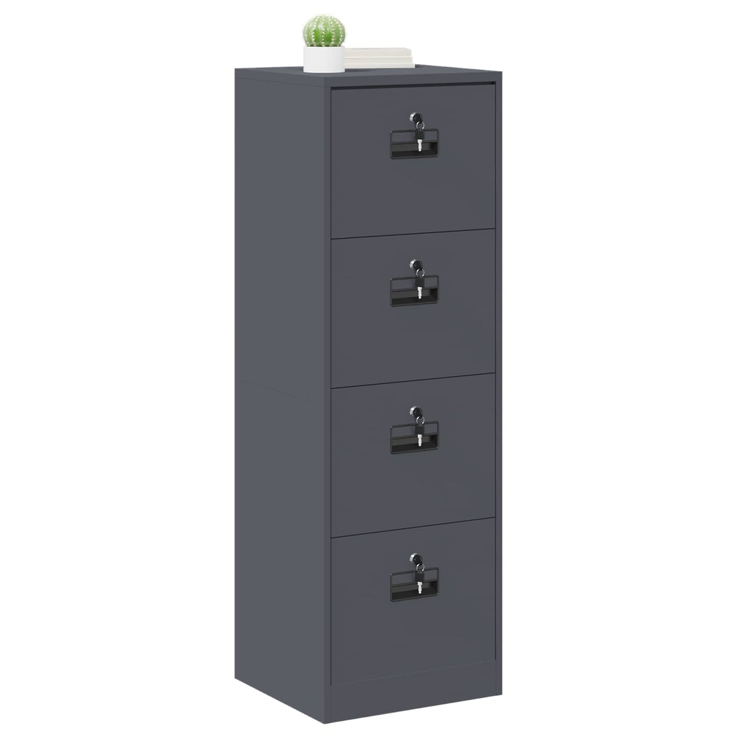 Armadio per File con cassetto Antracite 45,5 x 42 x 139 cm