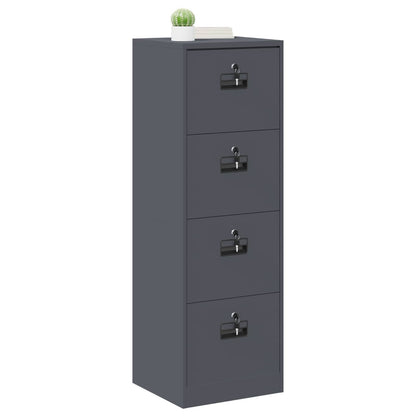 Armadio per File con cassetto Antracite 45,5 x 42 x 139 cm