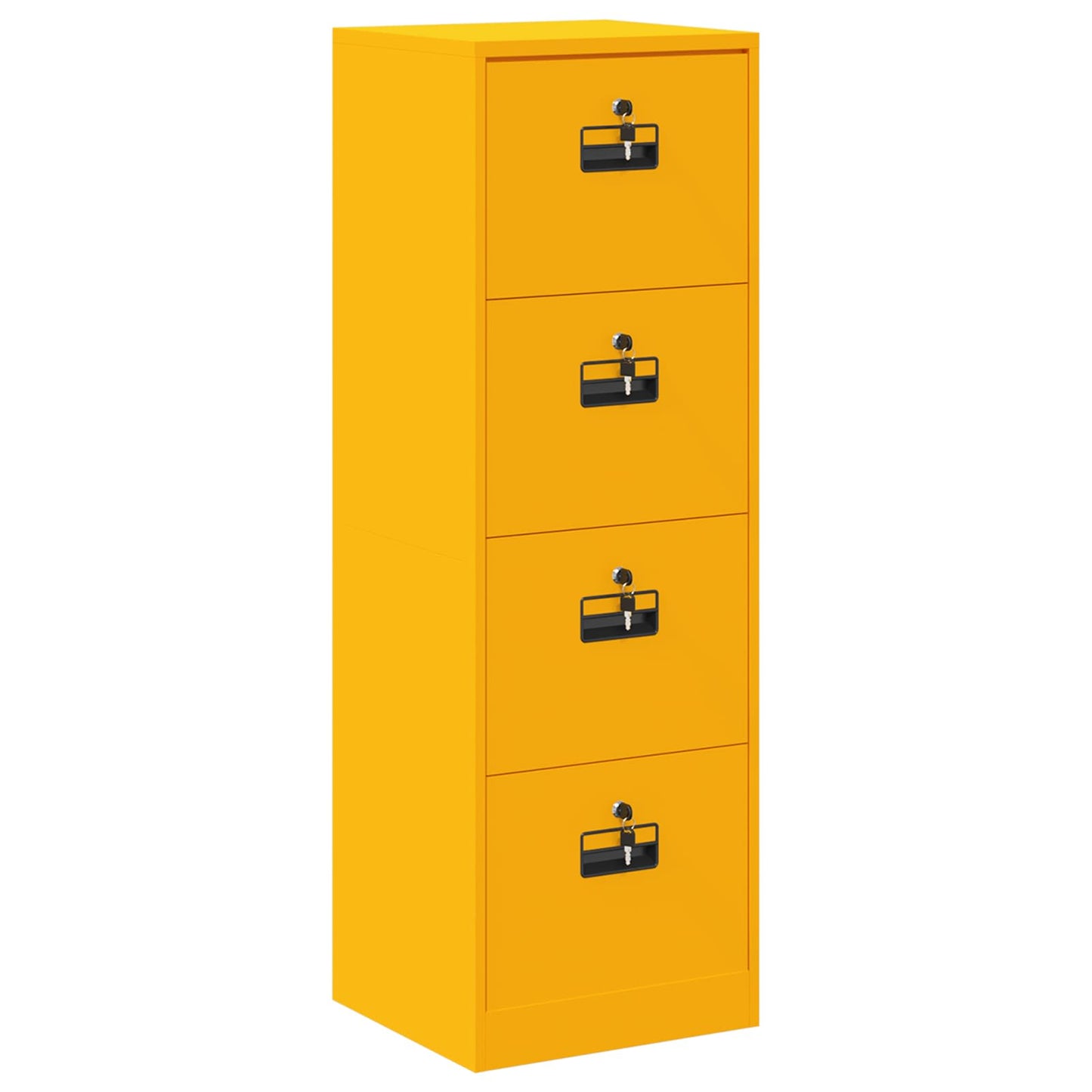 Armadio per File con cassetto Giallo senape 44 x 50 x 106.5 cm