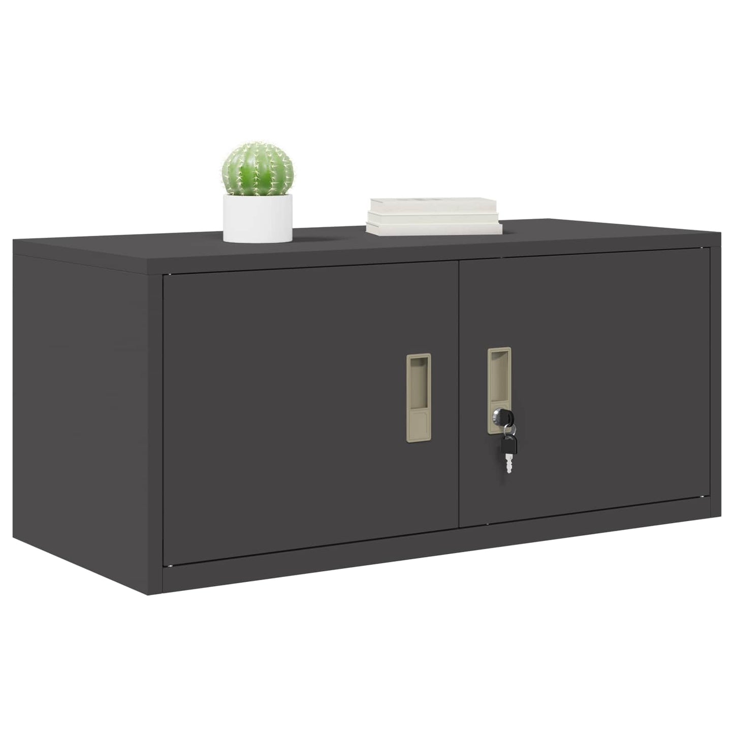 Armadio Nero 90 x 40 x 40 cm Acciaio