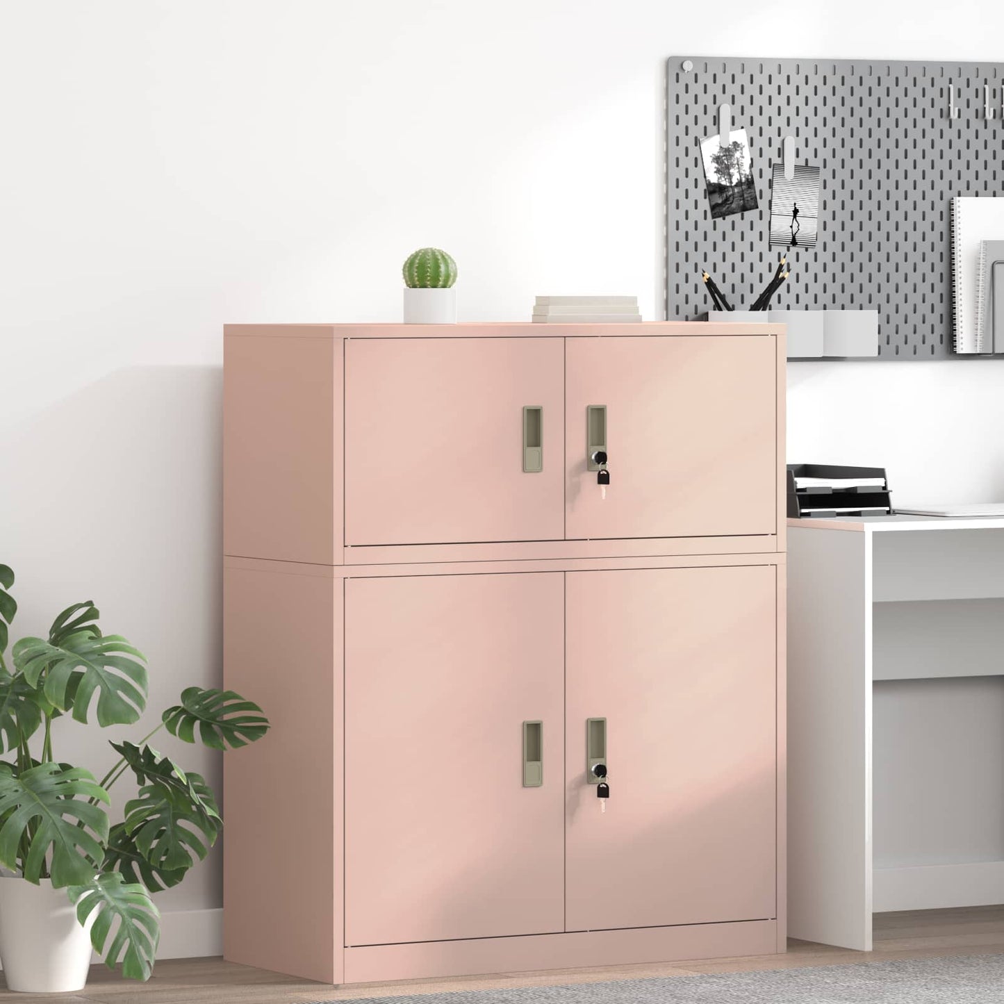 Armadio Rosa 90 x 40 x 40 cm Acciaio