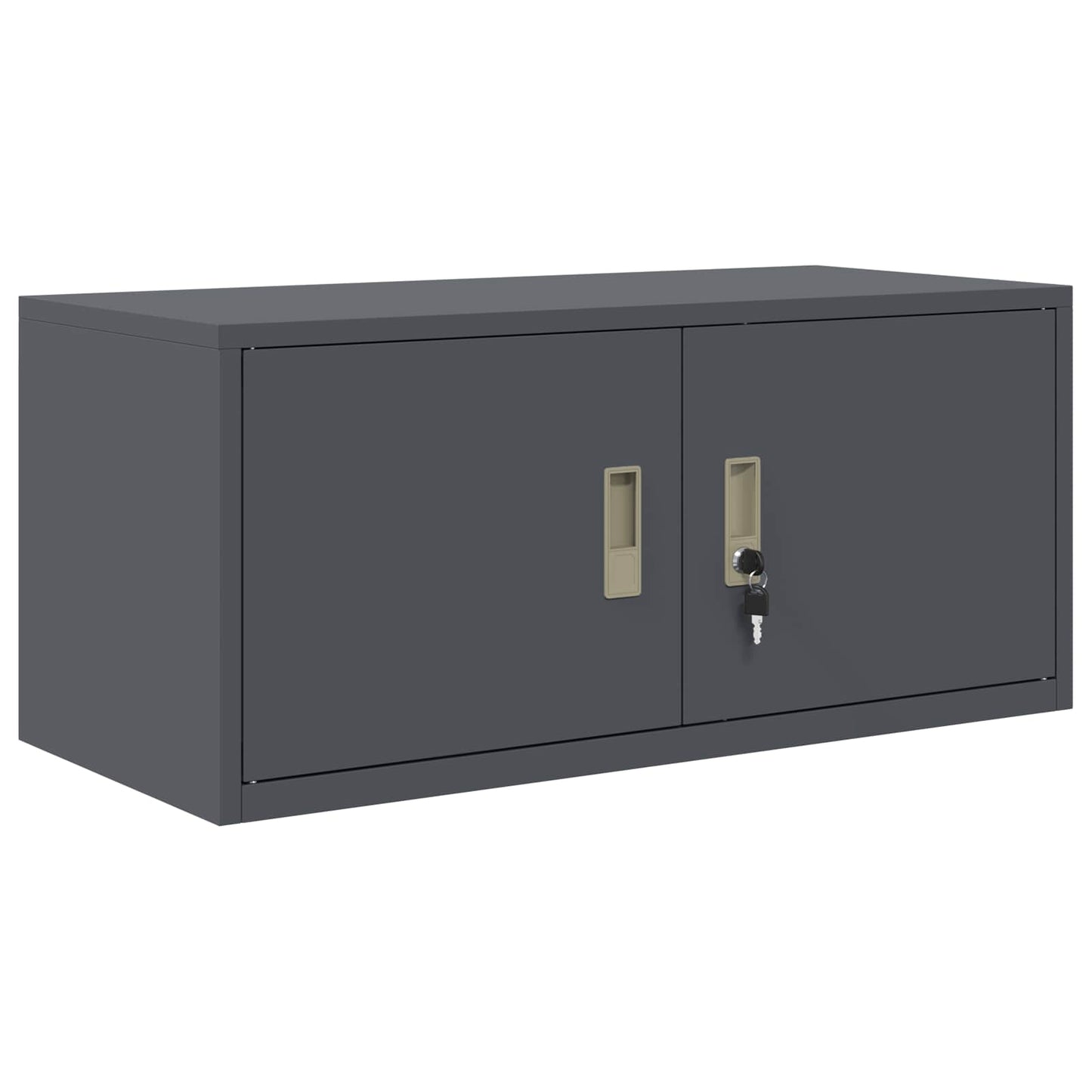 Armadio da Ufficio Antracite 90 x 40 x 40 cm in Acciaio