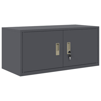 Armadio da Ufficio Antracite 90 x 40 x 40 cm in Acciaio
