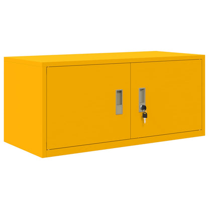 Armadio Giallo senape 90 x 40 x 40 cm Acciaio