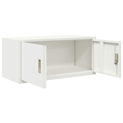 Armadio Bianco 90 x 40 x 40 cm Acciaio