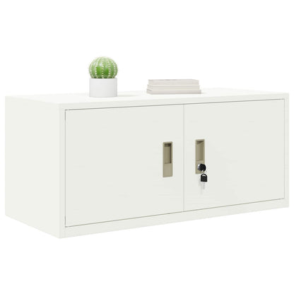 Armadio Bianco 90 x 40 x 40 cm Acciaio