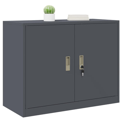 Armadio Antracite 90 x 40 x 70 cm Acciaio