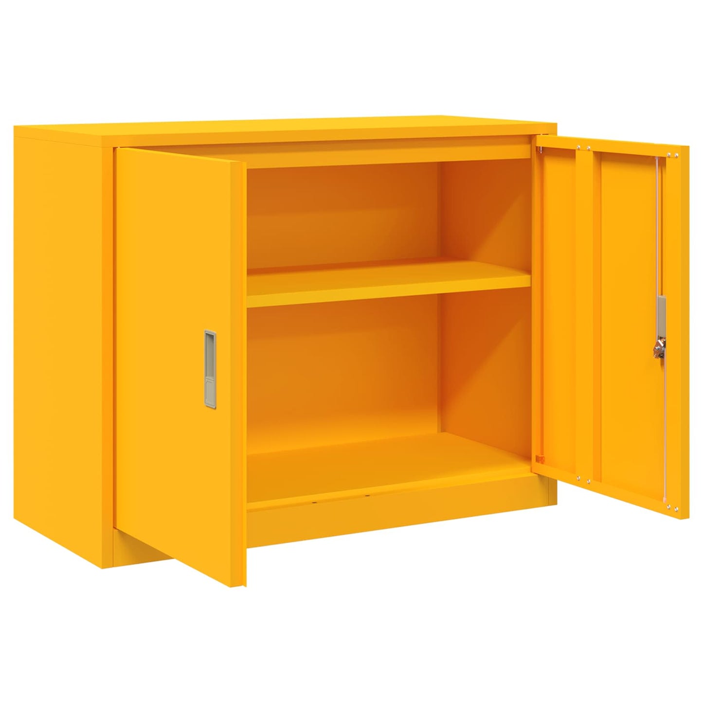 Armadio Giallo senape 90 x 40 x 70 cm Acciaio