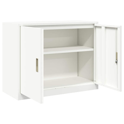 Armadio Bianco 90 x 40 x 70 cm Acciaio