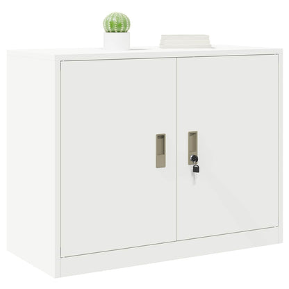 Armadio Bianco 90 x 40 x 70 cm Acciaio
