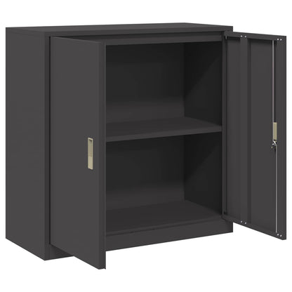 Armadio Nero 90 x 40 x 90 cm Acciaio
