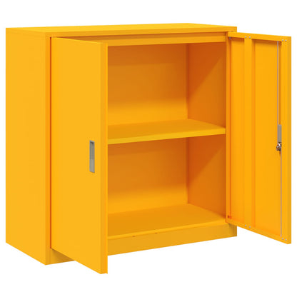 Armadio Giallo senape 90 x 40 x 90 cm Acciaio