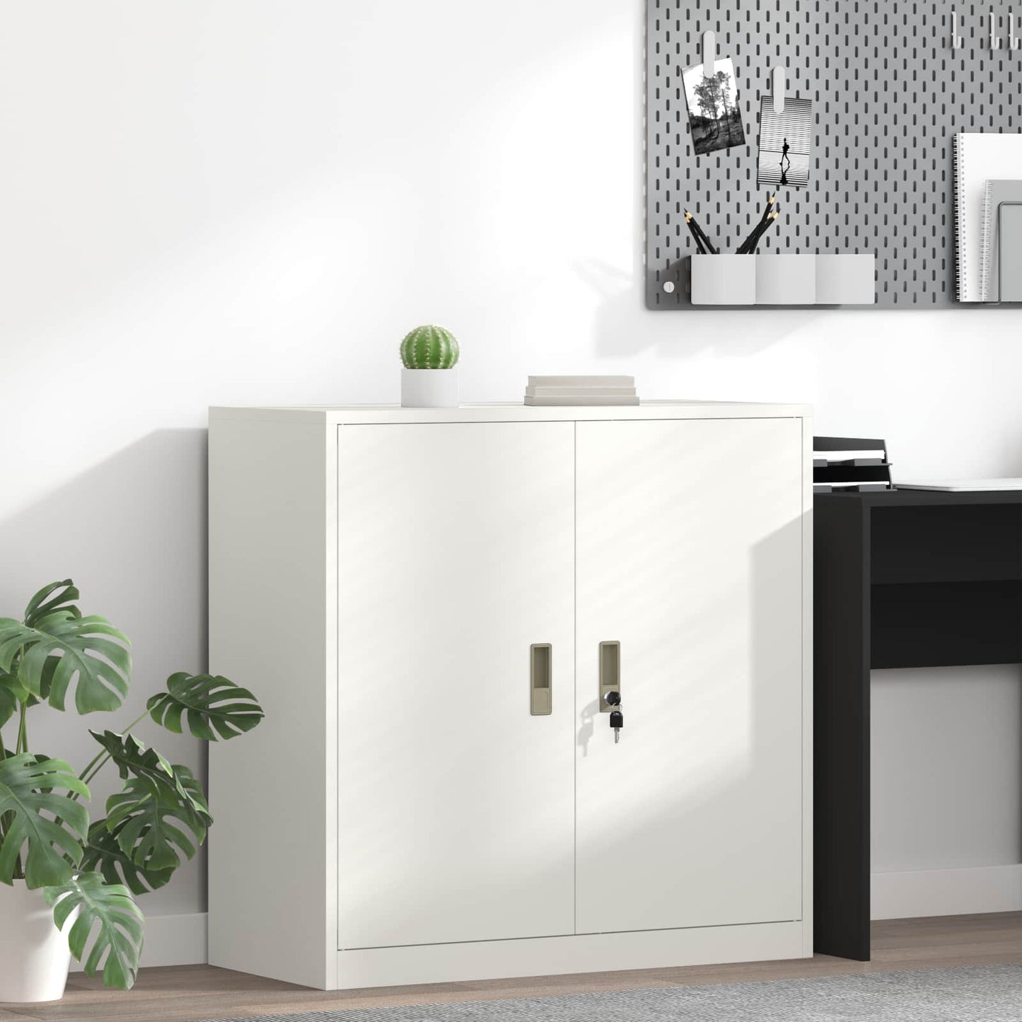Armadio Bianco 90 x 40 x 90 cm Acciaio