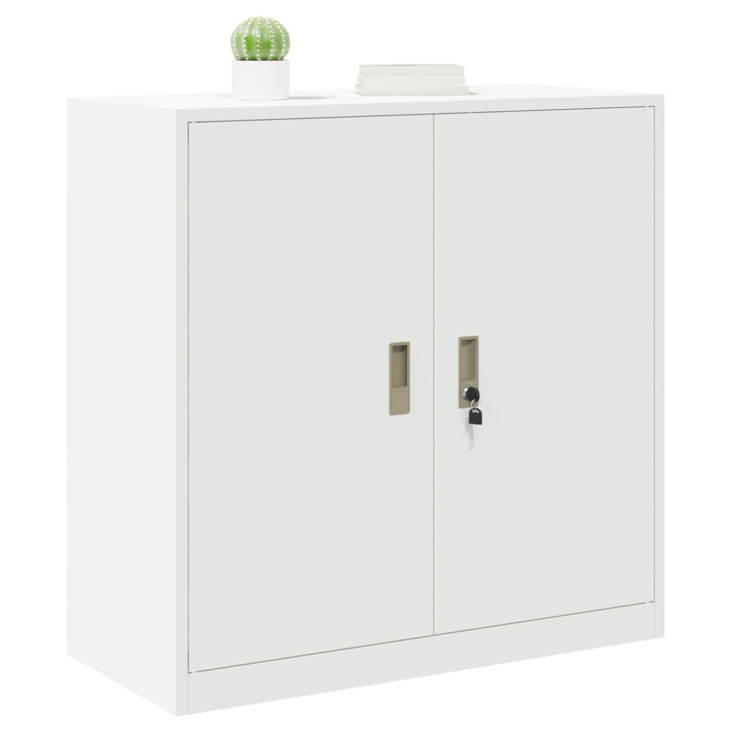 Armadio Bianco 90 x 40 x 90 cm Acciaio