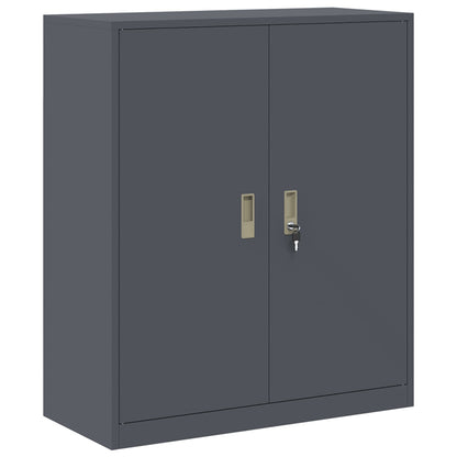 Armadio Antracite 90 x 40 x 105 cm Acciaio