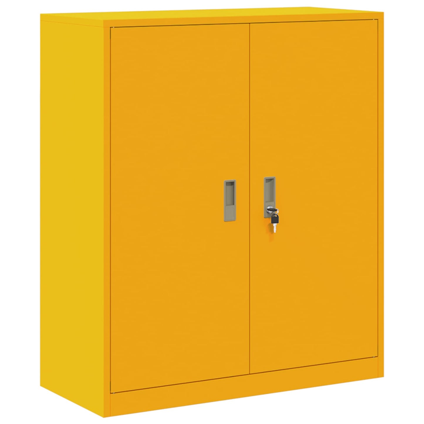 Armadio Giallo senape 90 x 40 x 105 cm Acciaio