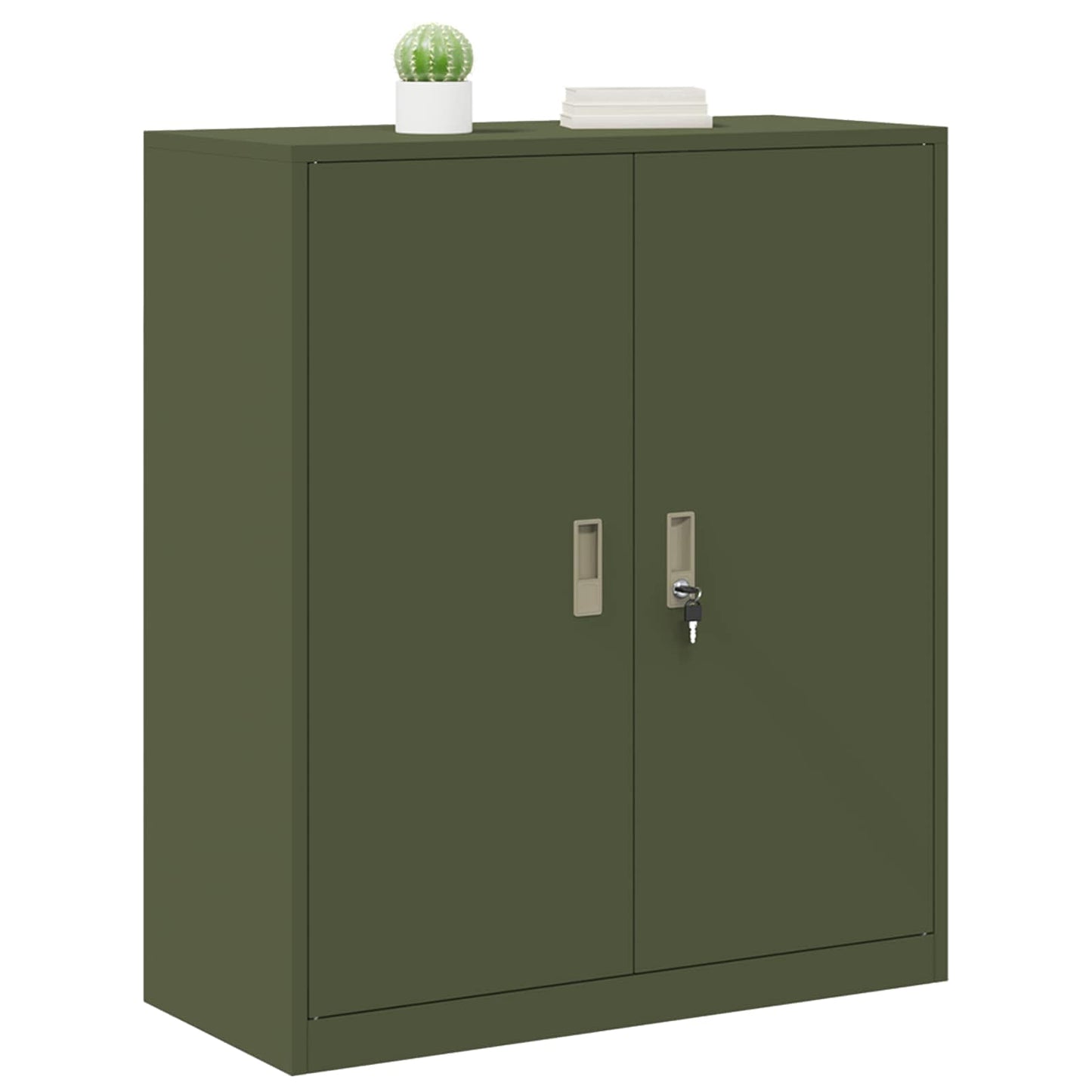 Armadio Verde oliva 90 x 40 x 105 cm Acciaio