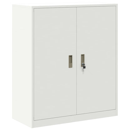 Armadio Bianco 90 x 40 x 105 cm Acciaio