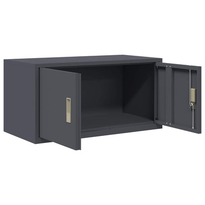 Armadio Antracite 80 x 40 x 40 cm Acciaio