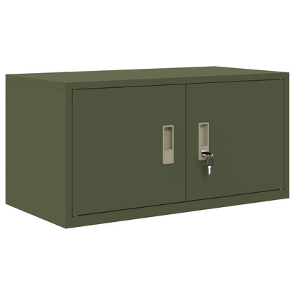 Armadio Verde oliva 80 x 40 x 40 cm Acciaio