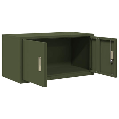 Armadio Verde oliva 80 x 40 x 40 cm Acciaio