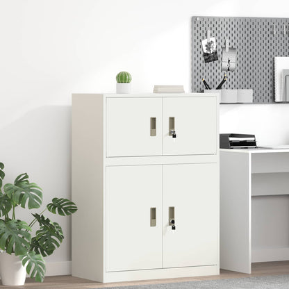 Armadio Bianco 80 x 40 x 40 cm Acciaio
