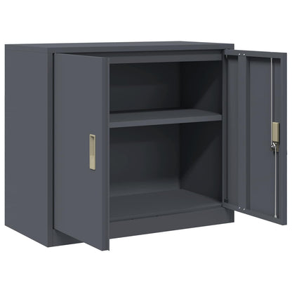 Armadio Antracite 80 x 40 x 70 cm Acciaio