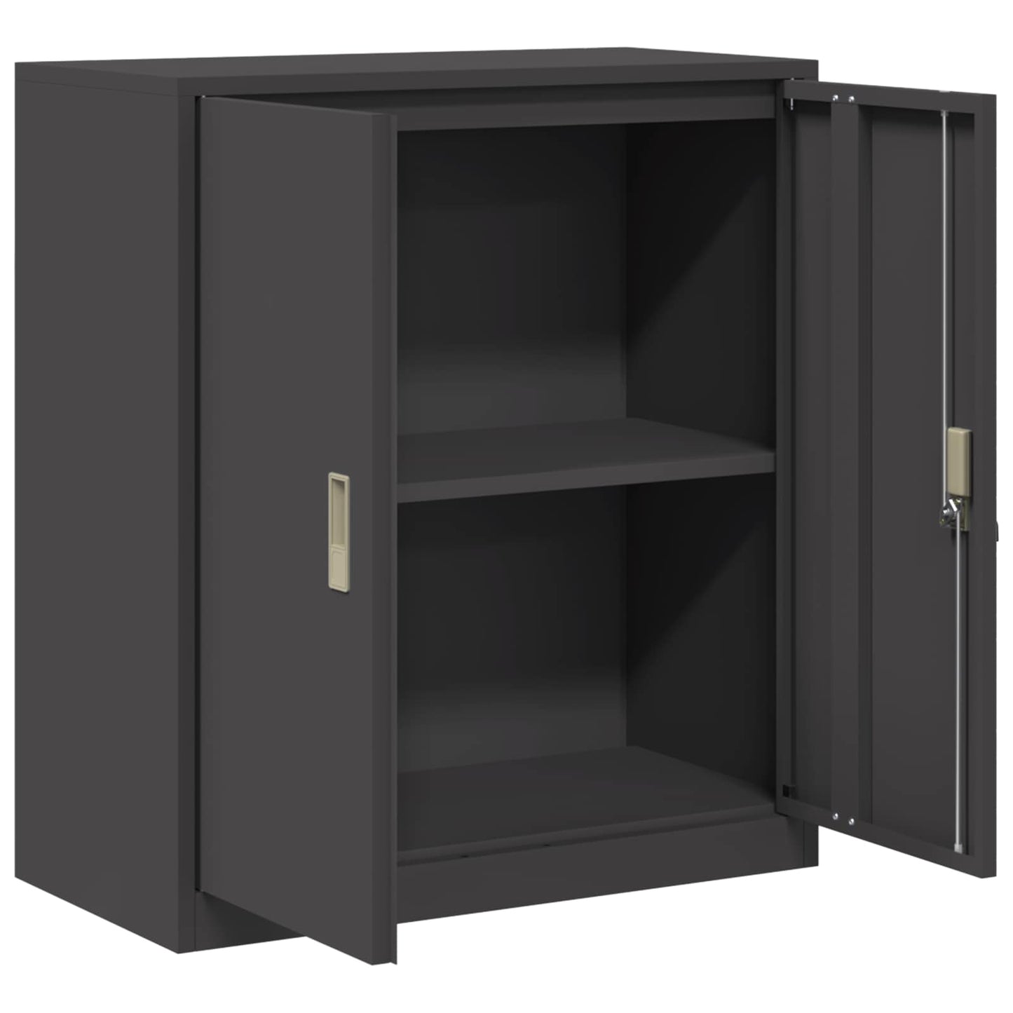 Armadio Nero 80 x 40 x 90 cm Acciaio