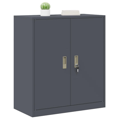 Armadio Antracite 80 x 40 x 90 cm Acciaio