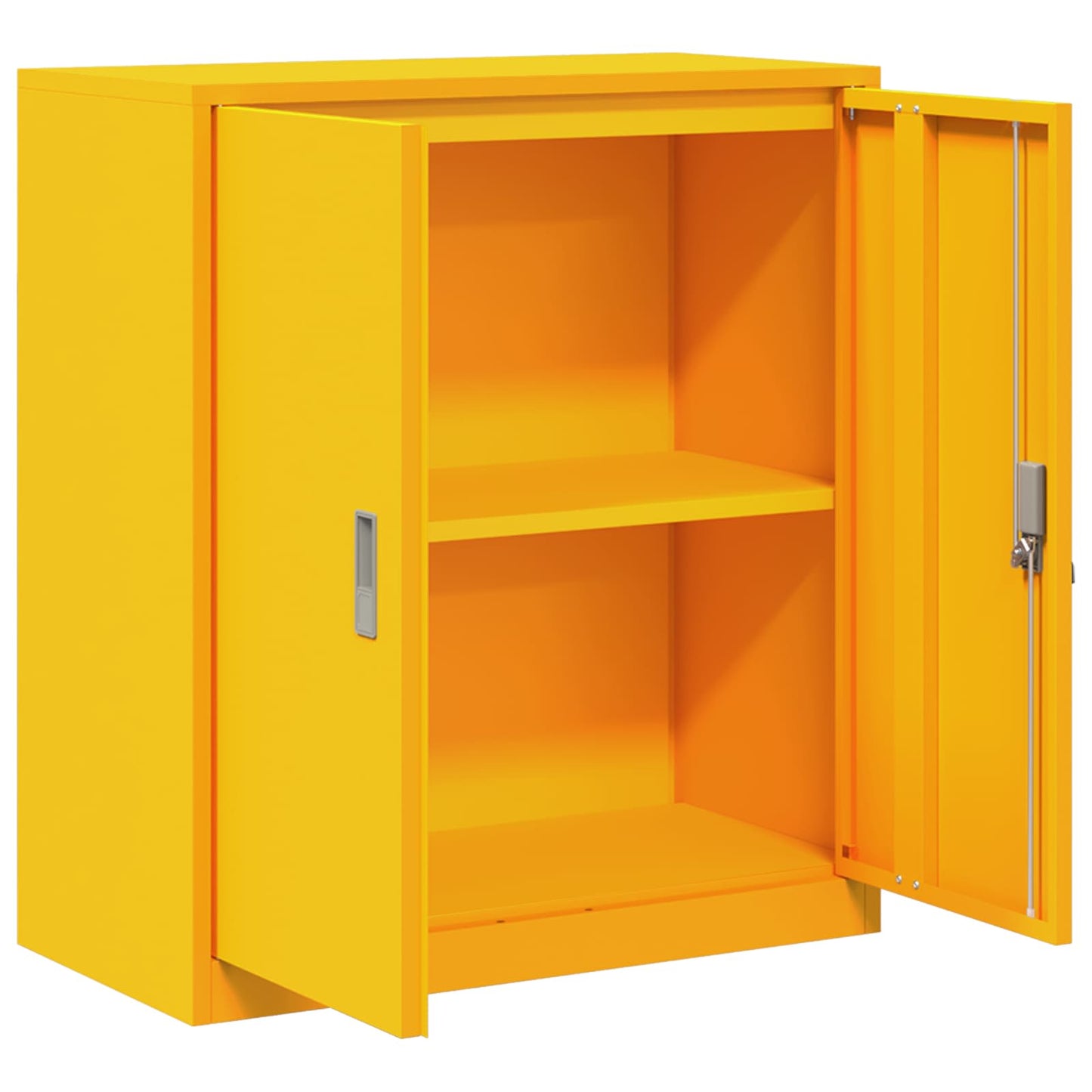 Armadio Giallo senape 80 x 40 x 90 cm Acciaio