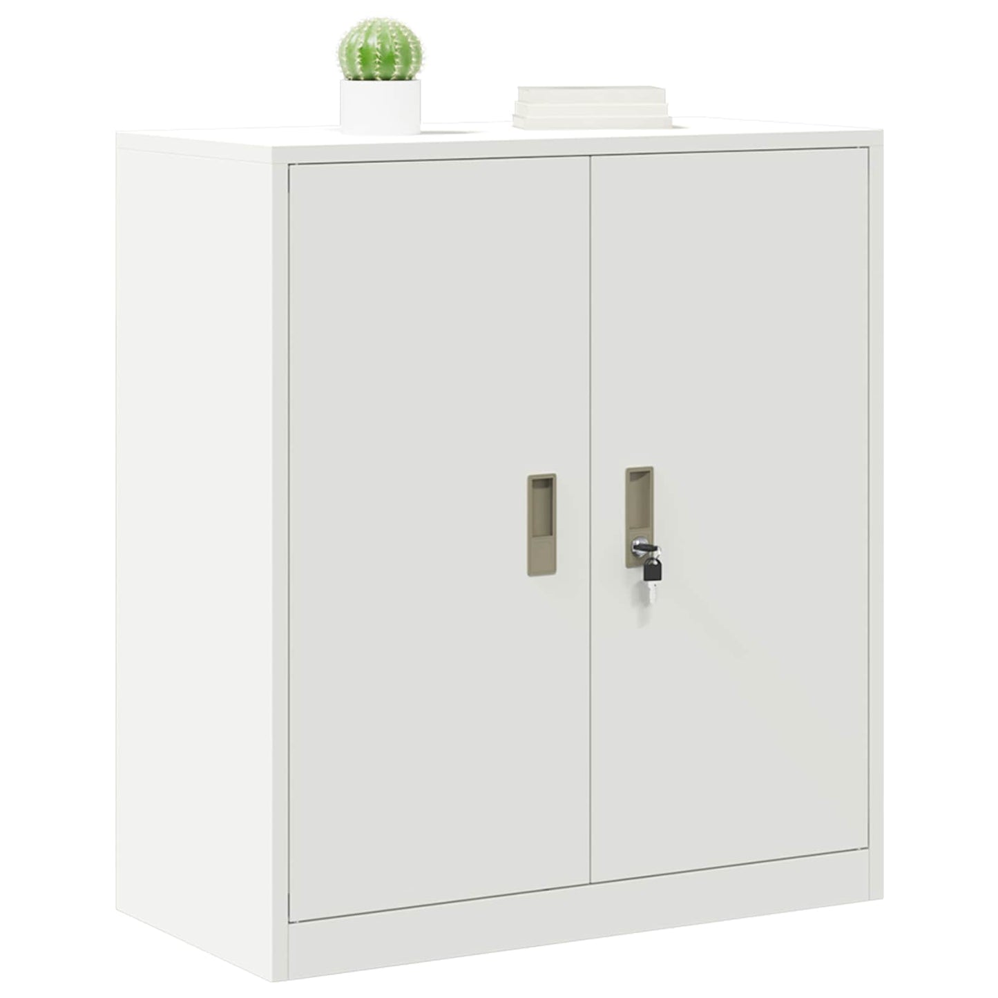 Armadio Bianco 80 x 40 x 90 cm Acciaio