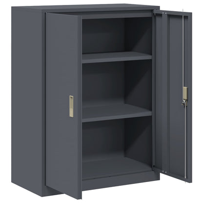 Armadio Antracite 80 x 40 x 105 cm Acciaio