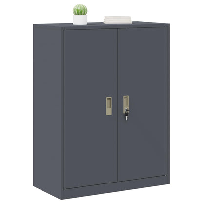 Armadio Antracite 80 x 40 x 105 cm Acciaio