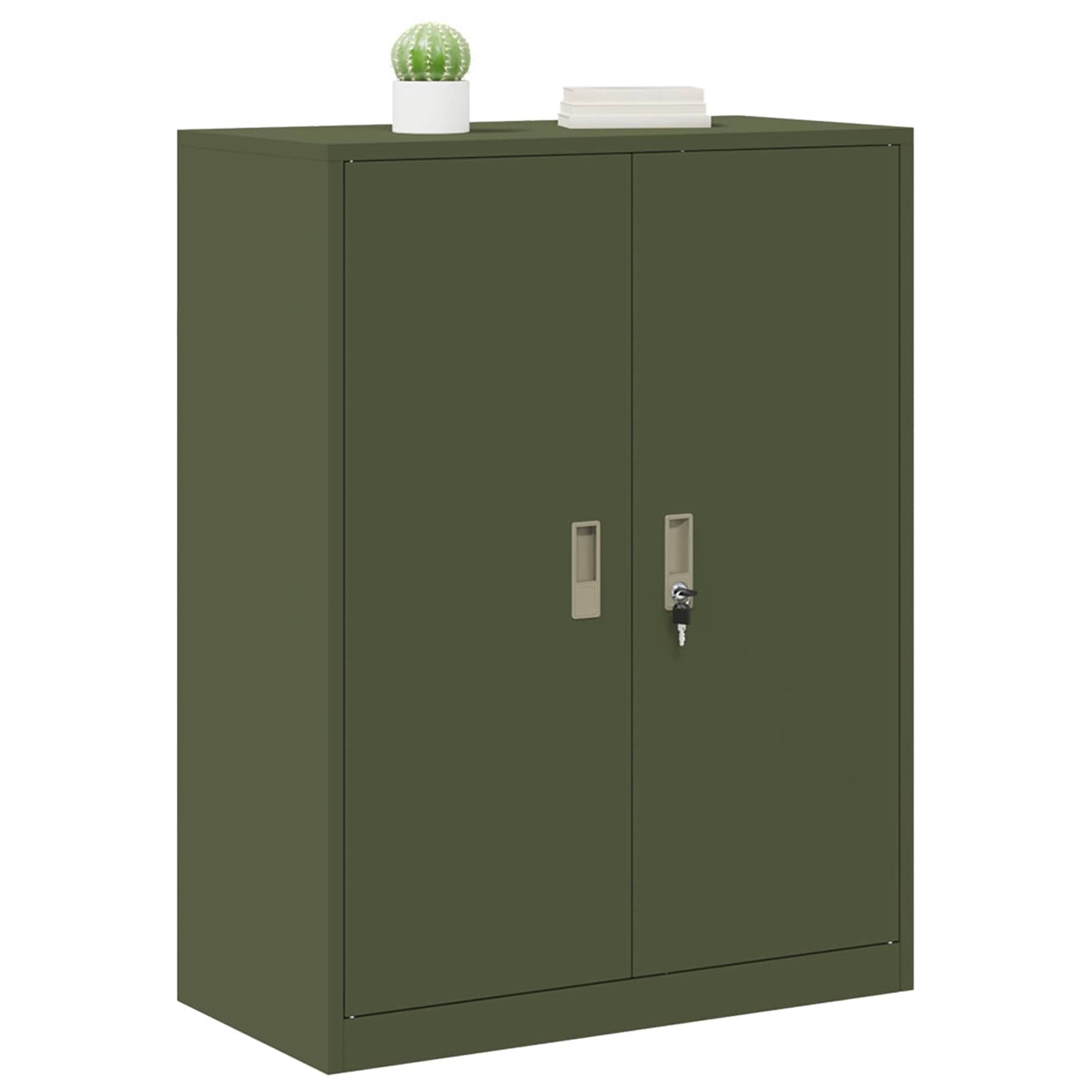 Armadio Verde oliva 80 x 40 x 105 cm Acciaio