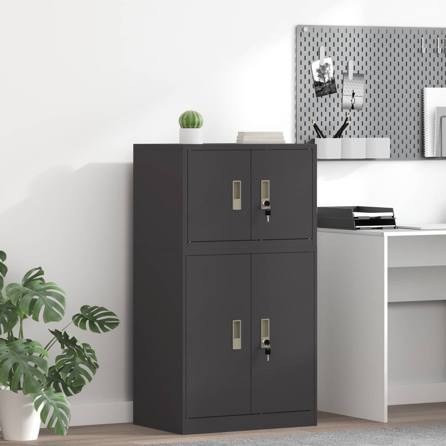 Armadio Nero 60 x 40 x 40 cm Acciaio