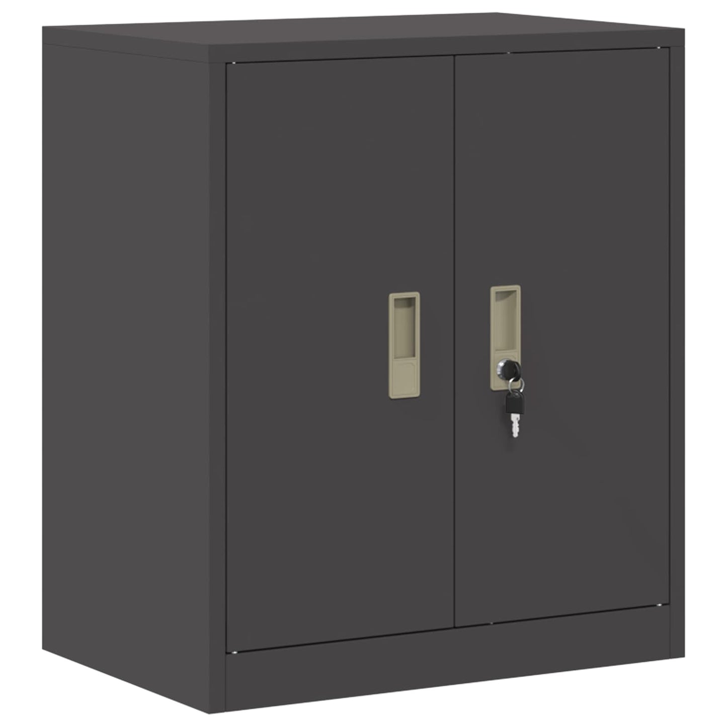 Armadio Nero 60 x 40 x 70 cm Acciaio