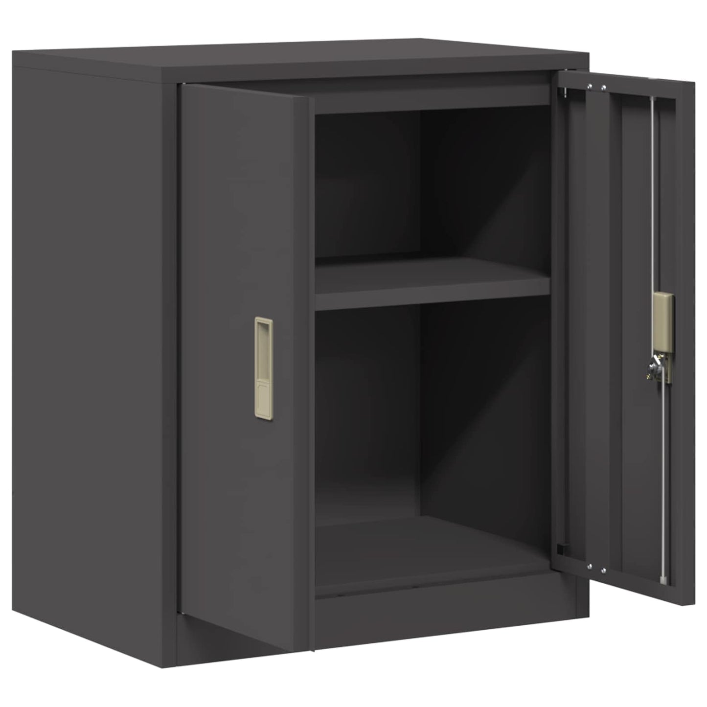 Armadio Nero 60 x 40 x 70 cm Acciaio