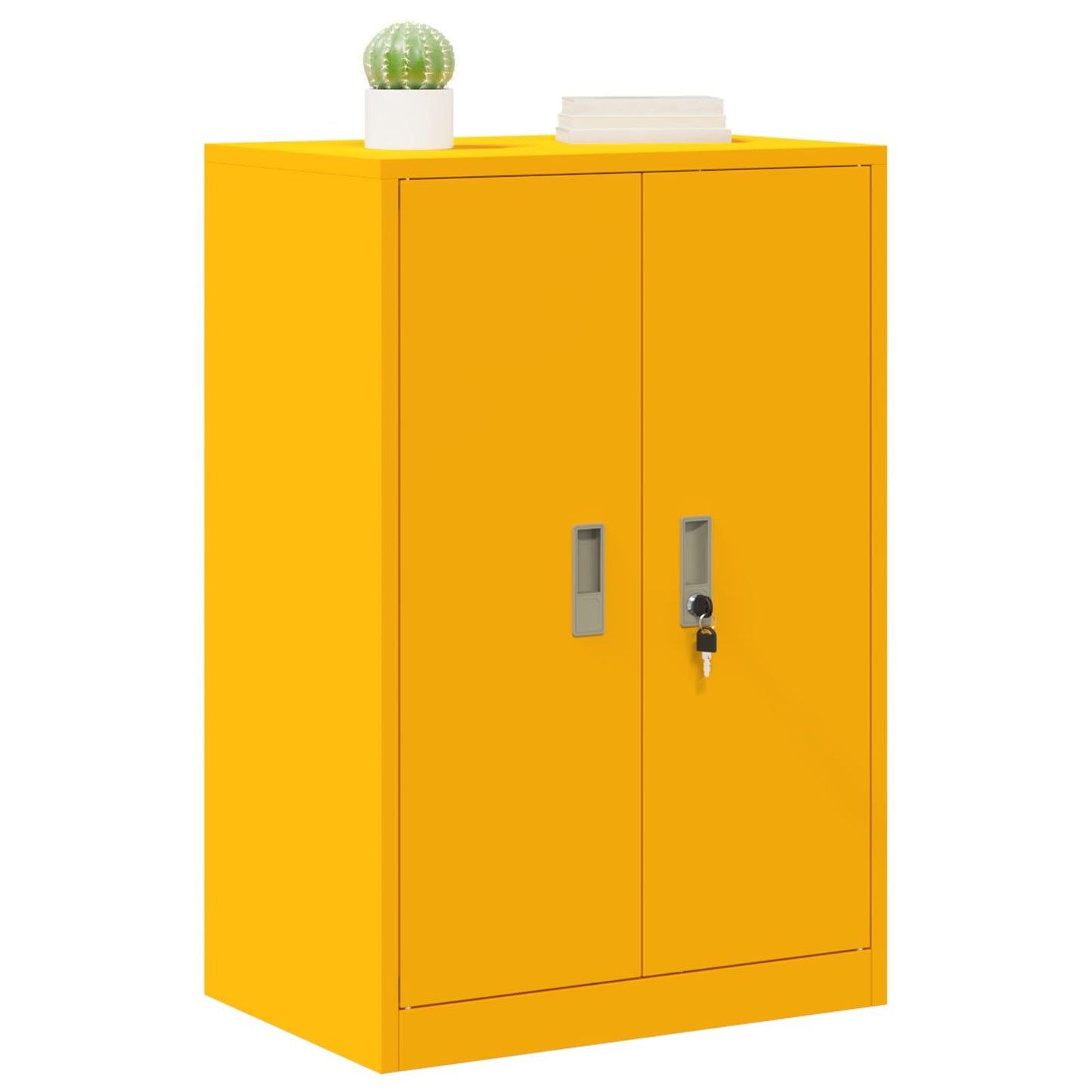 Armadio Giallo senape 60 x 40 x 90 cm Acciaio