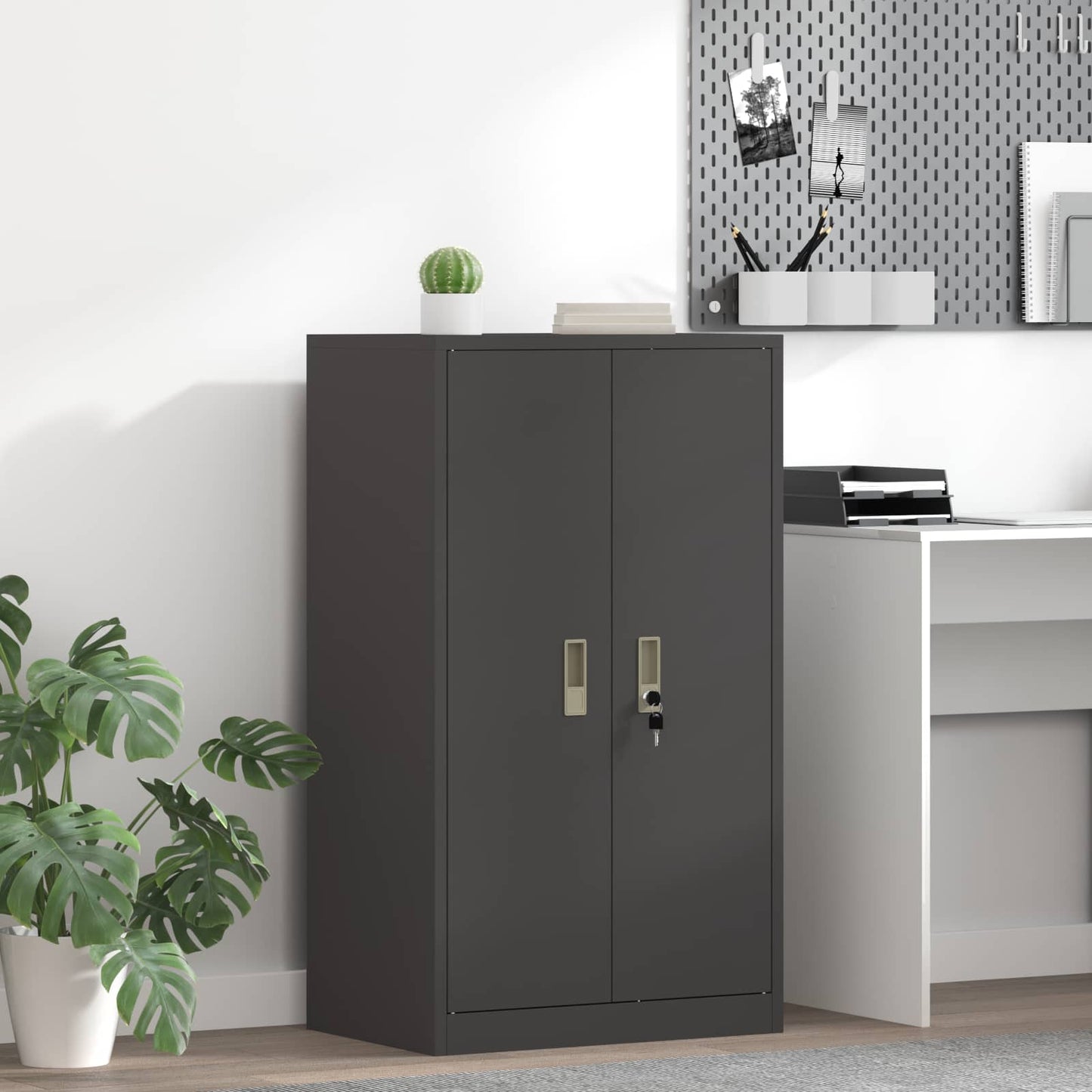 Armadio Nero 60 x 40 x 105 cm Acciaio