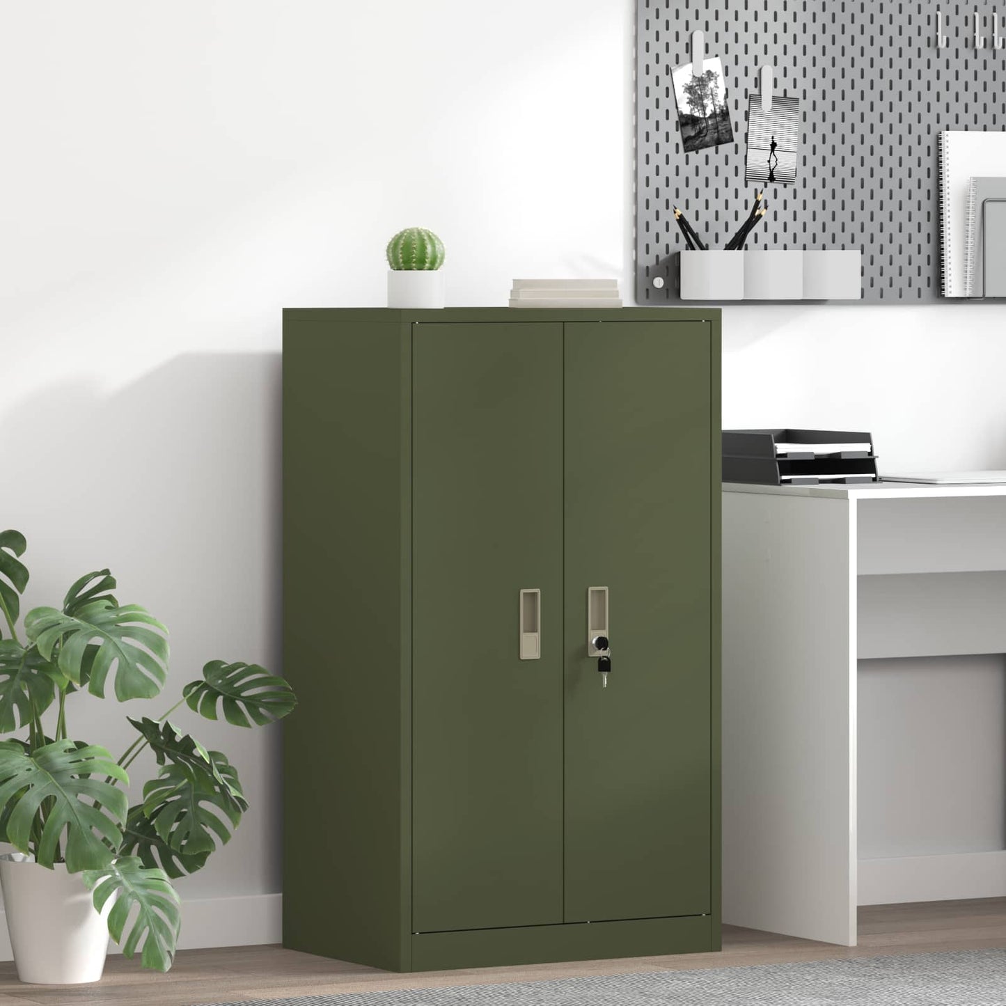 Armadio Verde oliva 60 x 40 x 105 cm Acciaio