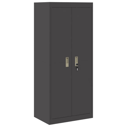 Armadio Nero 60 x 40 x 140 cm Acciaio